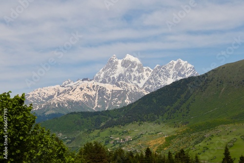 Mountains with snow, caucasus, Georgia