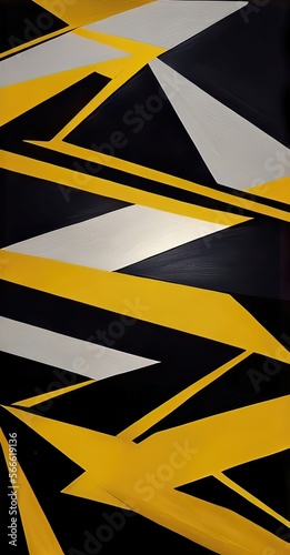 Wallpaper Mural Luxury Gold and Black Decorative Illustration for Wall Art. Torontodigital.ca