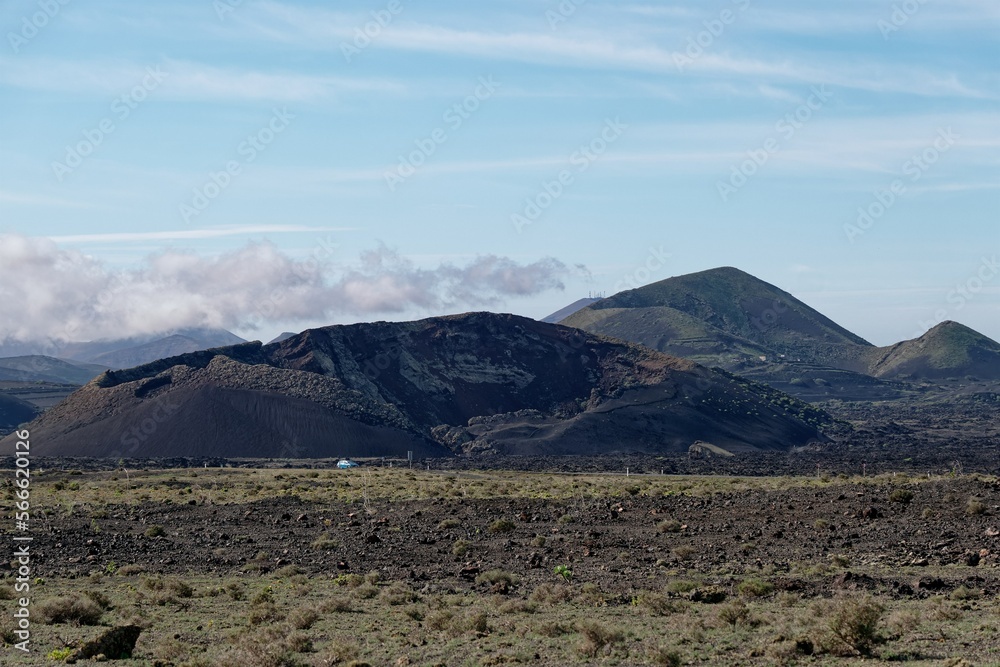 landscape in the mountains of Lanzarote