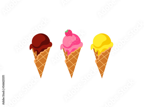 ice cream with good quality with good color