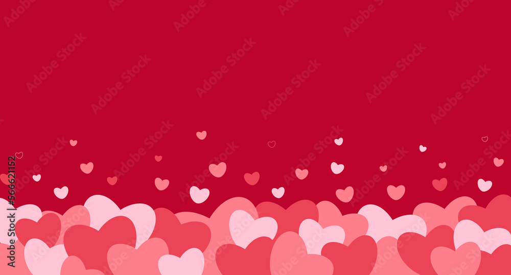 Cute hand drawn hearts pattern, great for Valentine's Day, Weddings, Mother's Day - textiles, banners, wallpapers, backgrounds