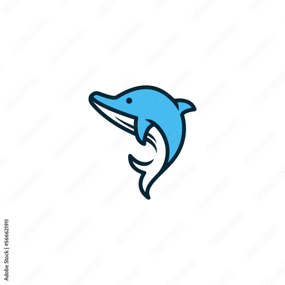 dolphin logo template concept silhouette dolphin logo template concept silhouette
