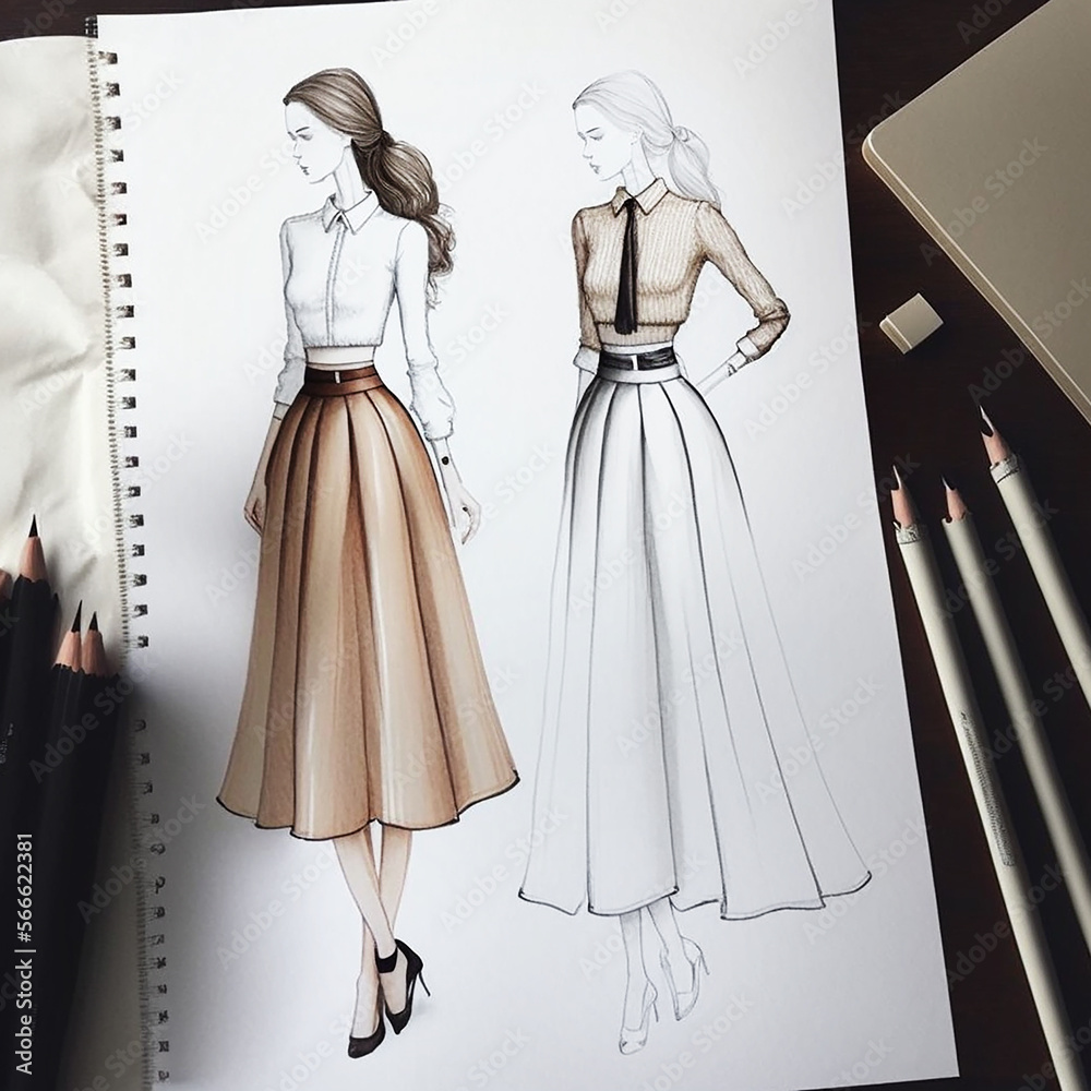 2D image of the drawing of dress designer | Download Scientific Diagram-saigonsouth.com.vn