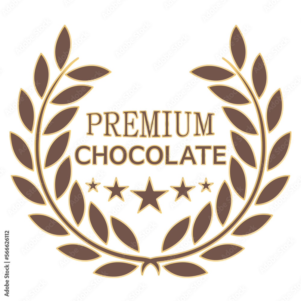 PNG golden laurel wreath with text Premium chocolate
PNG golden laurel wreath with text Premium chocolate