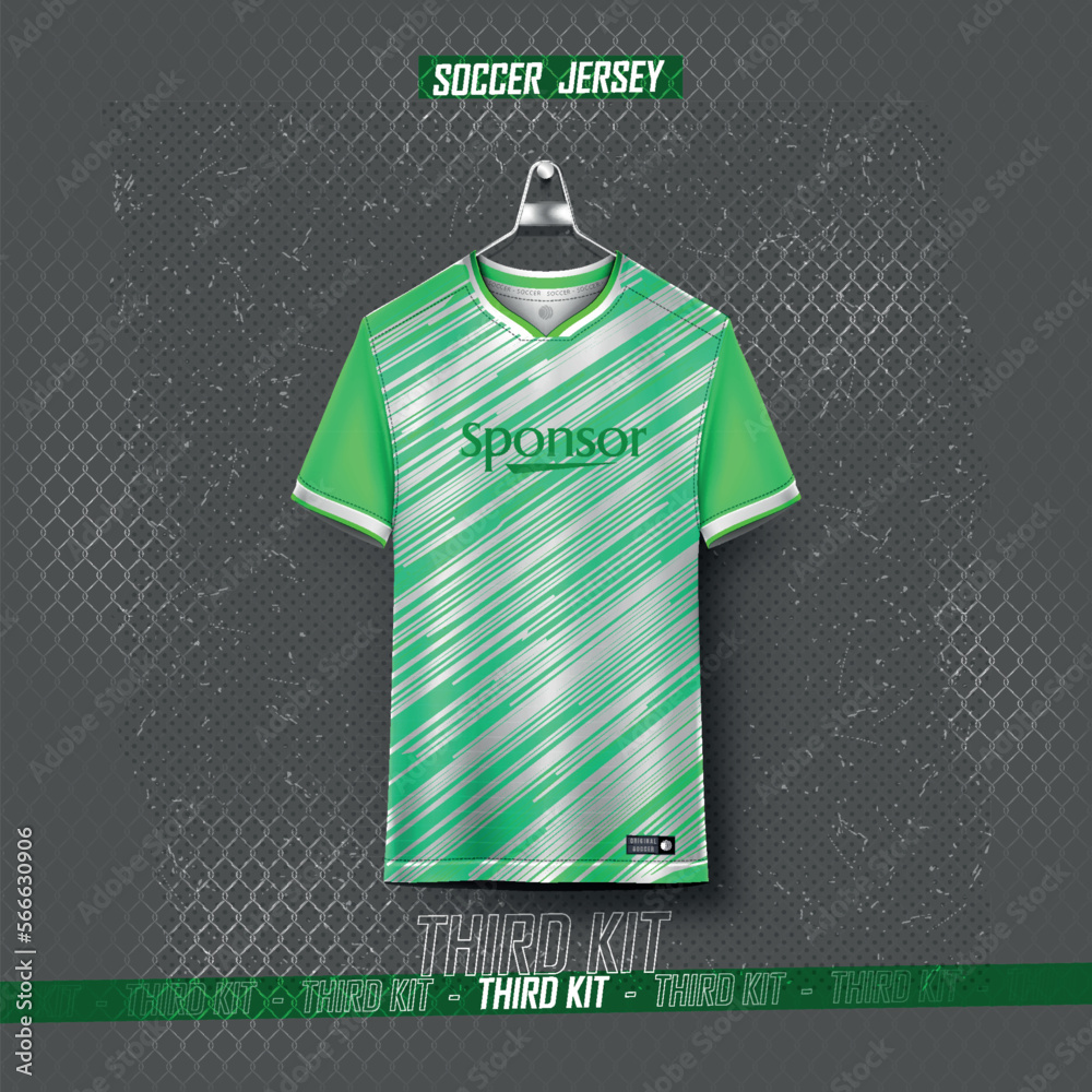Vecteur Stock Soccer jersey design for sublimation Sports jersey and