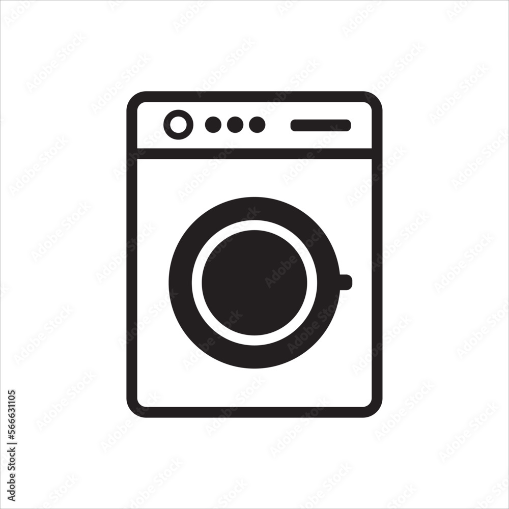 washing machine icon, vector, illustration, symbol washing machine icon, vector, illustration, symbol