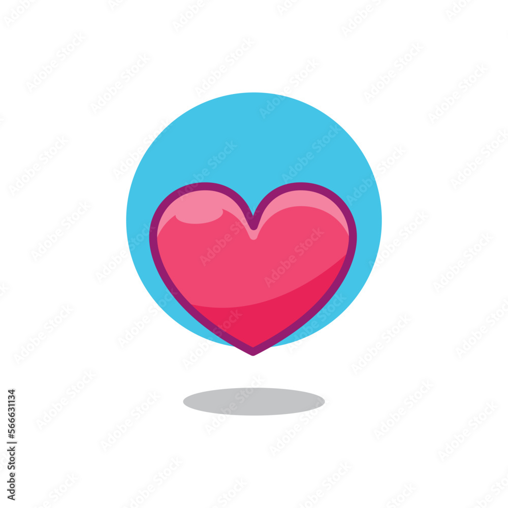 heart icon vector Illustration . heart icon vector Illustration .