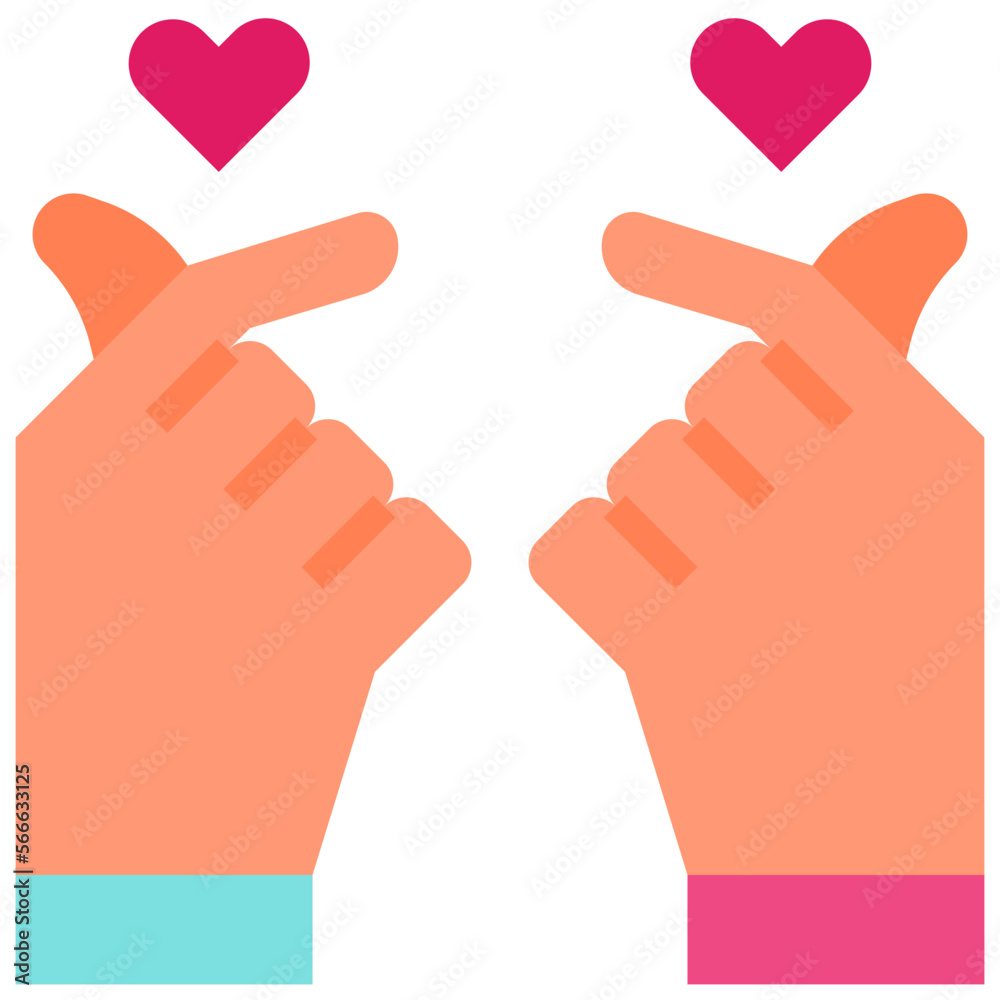 Obraz premium mini heart flat icon