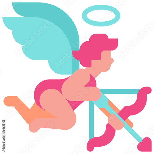 cupid flat icon