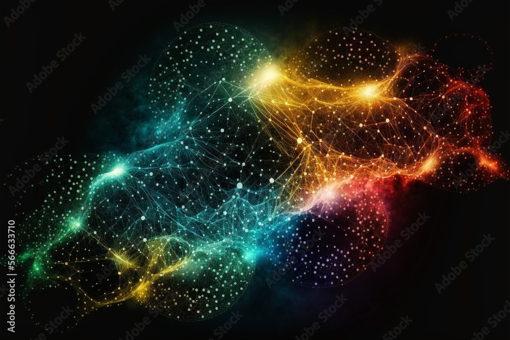 Fototapeta premium communication tech abstract background data flow