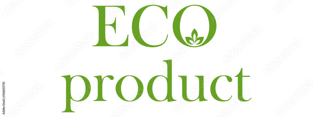 Fototapeta premium Organic eco natural bio vegan sticker label logo icon. Logo with a pattern of green leaves. Ecological products. Stickers of eco-friendly products. Vector illustration of vegan organic food icons