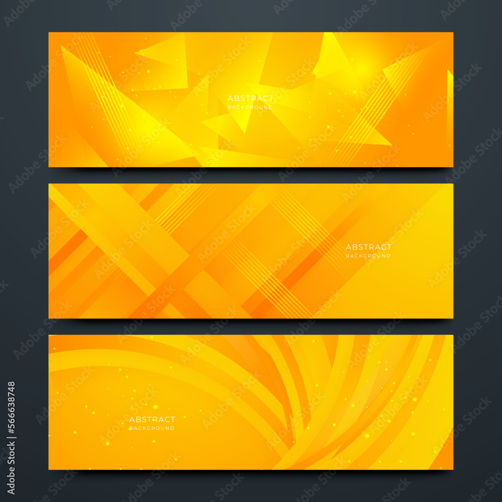 Fototapeta premium Modern abstract background with dynamic elements in yellow and orange gradients and bright themed for posters, banners and website landing pages.