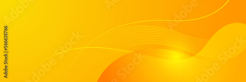 Warm tone yellow and orange color background abstract art vector