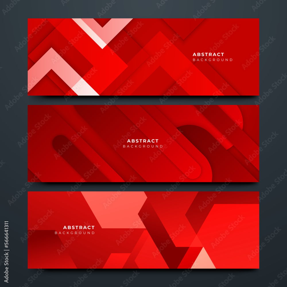 Modern dark red abstract banner design background. Abstract element pattern vector shaped background. Modern graphic template banner pattern for social media and web sites Modern dark red abstract banner design background. Abstract element pattern vector shaped background. Modern graphic template banner pattern for social media and web sites