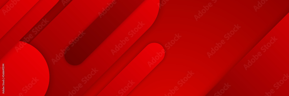 Obraz premium Modern dark red abstract banner design. Dynamic vector shaped background. Modern graphic template banner pattern for social media and web sites