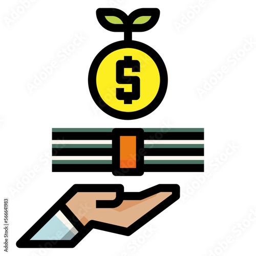 Principal filled outline icon