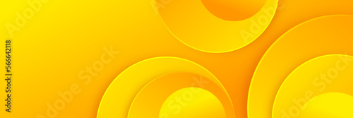 abstract minimal banner background with orange and yellow gradient color