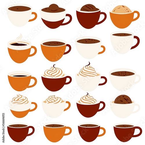 seamless pattern with cups