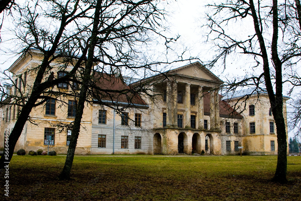 Old manor ruins in northern Estonia