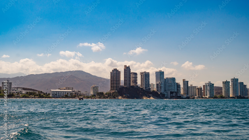 Obraz premium Colombian caribean city skyline 
