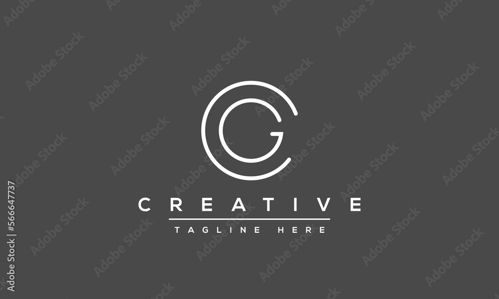 CG Letter Logo Design. Creative Modern C G GC Letters icon vector Illustration. CG Letter Logo Design. Creative Modern C G GC Letters icon vector Illustration.