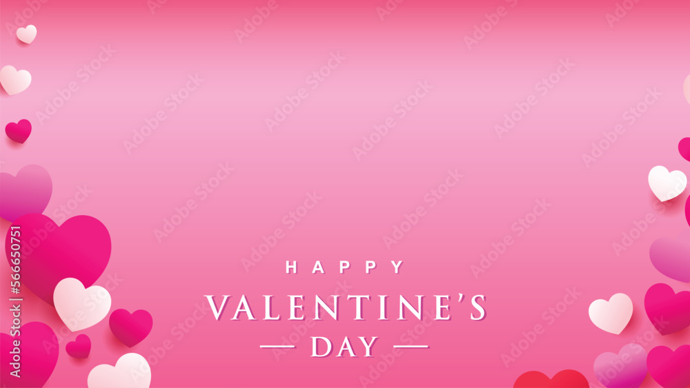 Happy valentines day - 14 February poster. Happy Valentine day background. Valentine's Day greeting card vector design. Happy Valentine's Day background. Valentine day banner. Valentine' day poster.