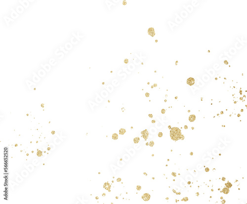 golden splashes