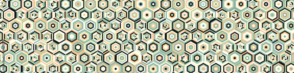 Hexagonal Maze pattern abstract illustration Hexagonal Maze pattern abstract illustration