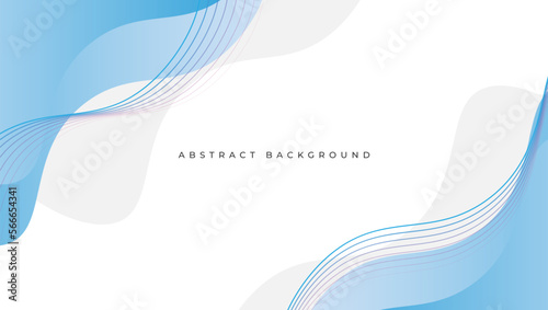 abstract background with blue and white wavy lines. vector illustration