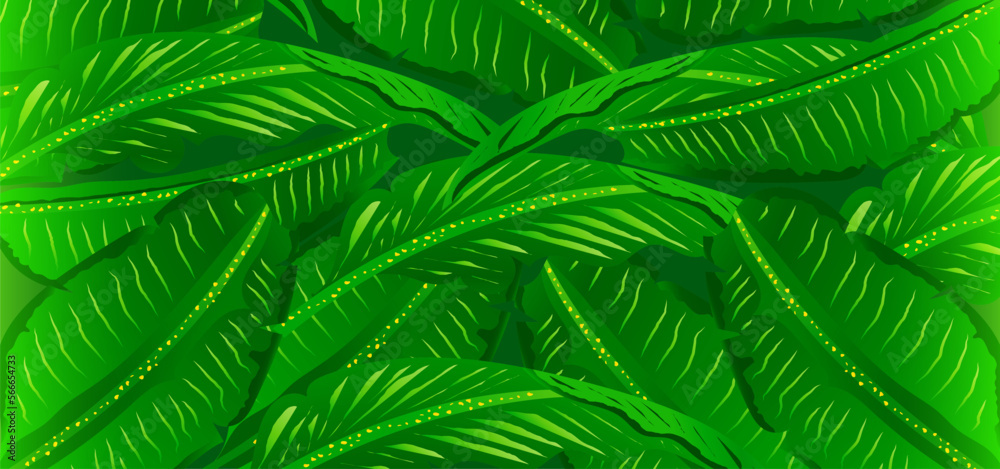 Green tropical leaves background Green tropical leaves background