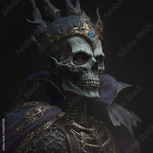Fantasy character of a skeleton king © Johlan Higs