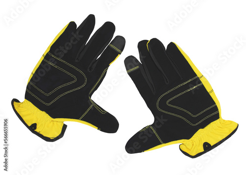 set of gloves for gardening and work isolated