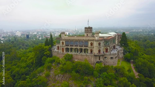 aerial view of chapultepec castle in mexico city photo