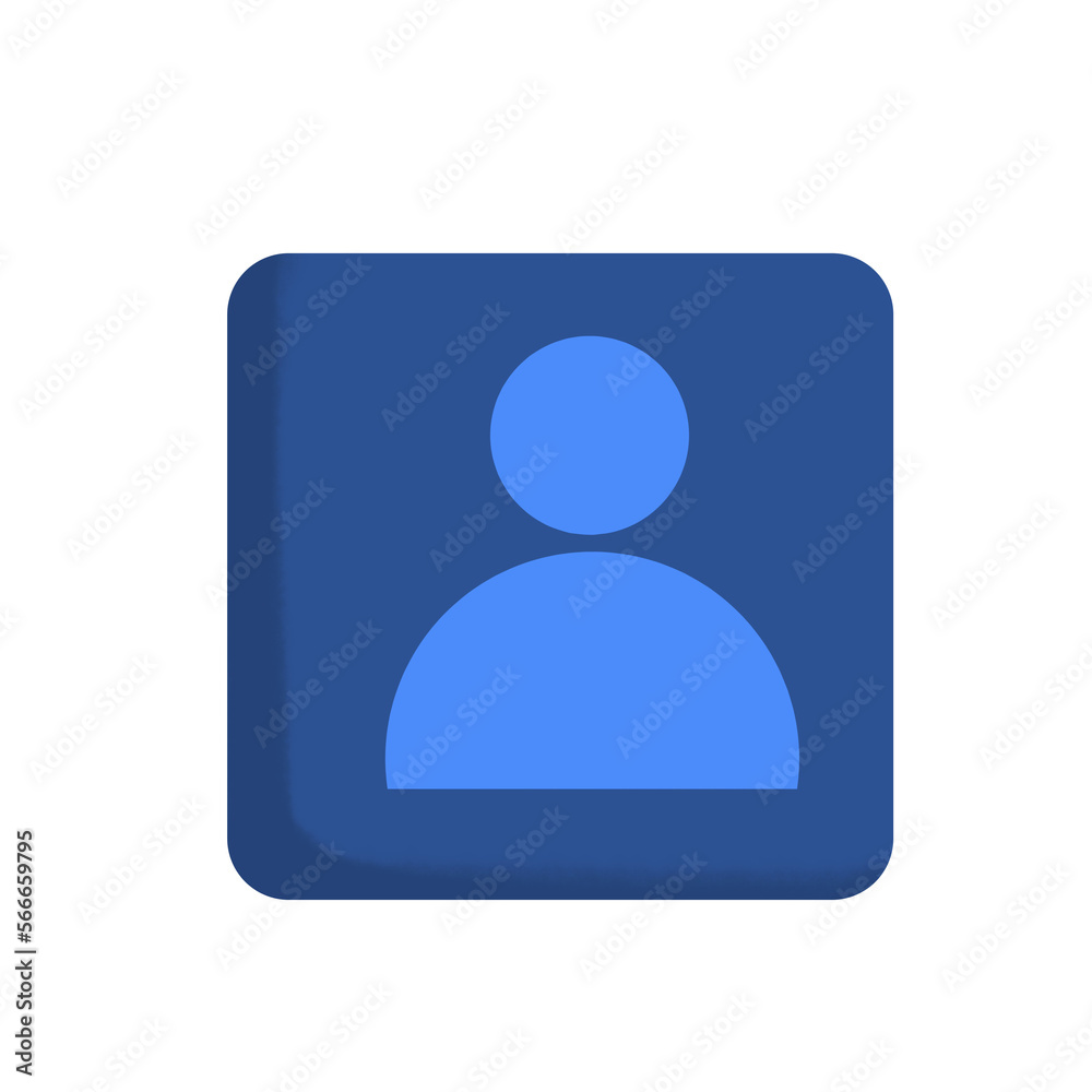User interface icon of 3d contact application User interface icon of 3d contact application