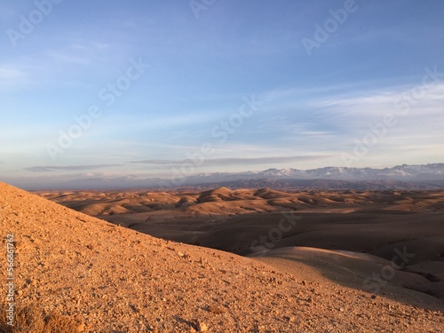 landscape in the desert Morocco