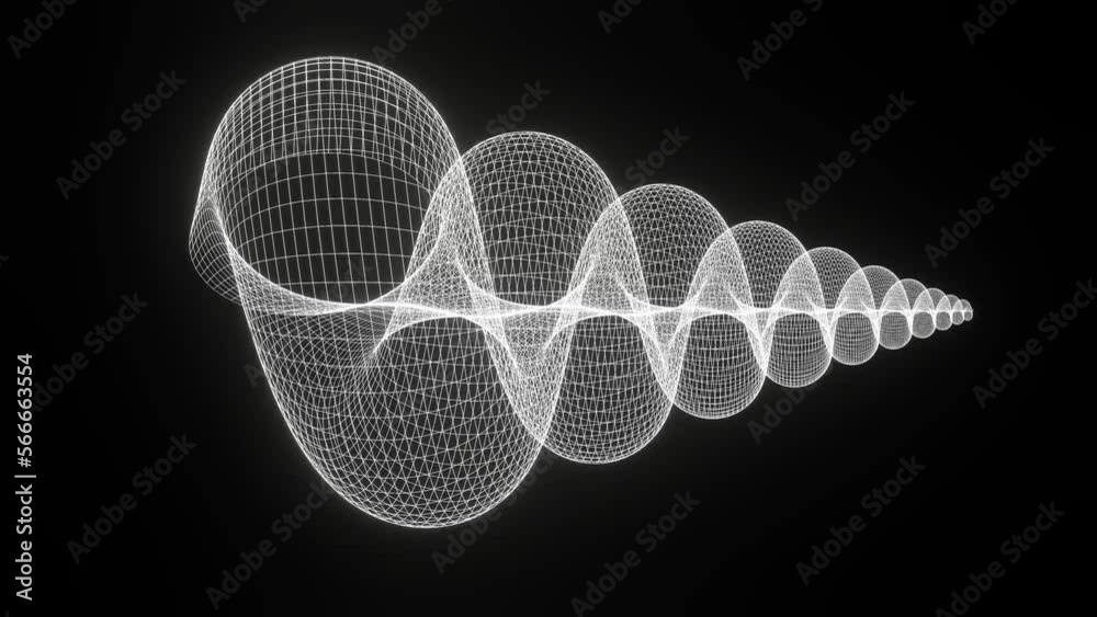 snail shell 3d representation, irrational proportion of golden ratio number can be used to represent mathematics, fractals, sacred geometry or architecture composition