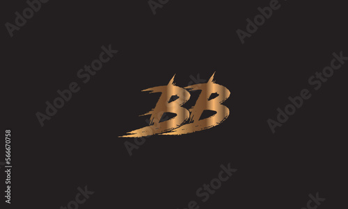 BB, B, Abstract Letters Logo Monogram