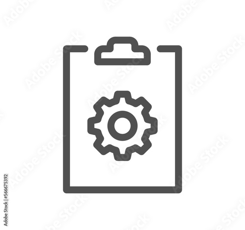 Setting and controls related icon outline and linear vector.