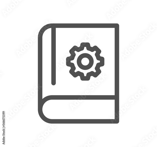 Setting and controls related icon outline and linear vector.
