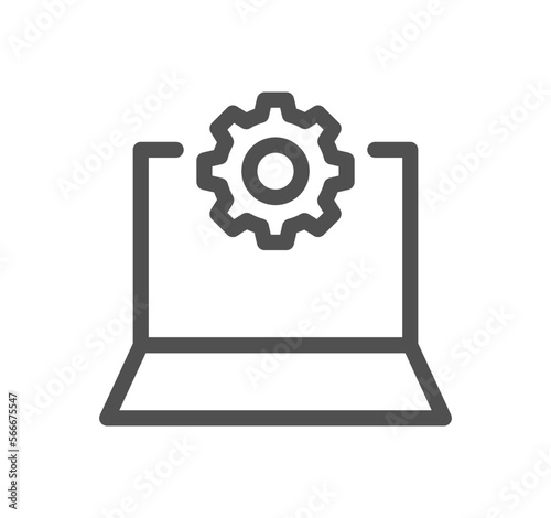Setting and controls related icon outline and linear vector.