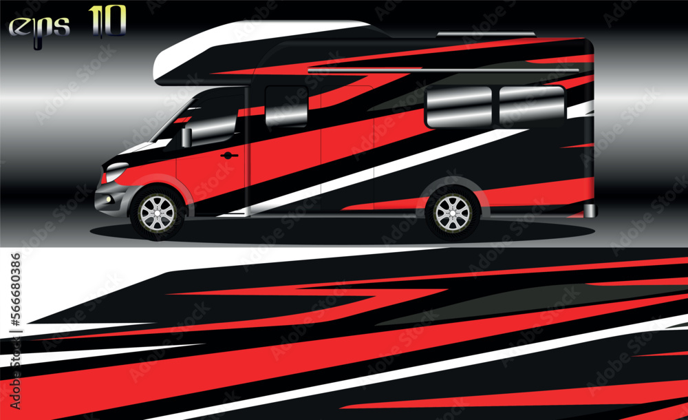 racing background vector for camper car wraps and more