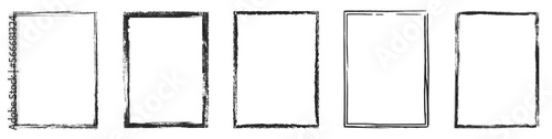 Canvas Print Grunge frame set