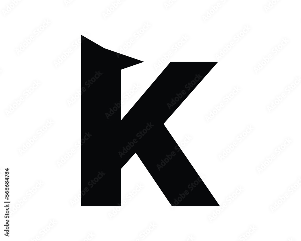 K letter vector element creative design template element K letter vector element creative design template element