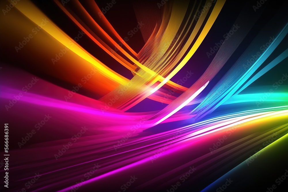 Colorful abstract backgrounds with color line bars and depth