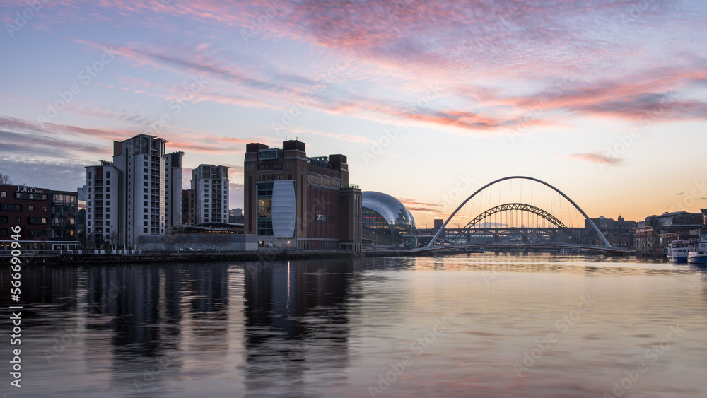 Obraz premium Bridges of Newcastle upon Tyne
