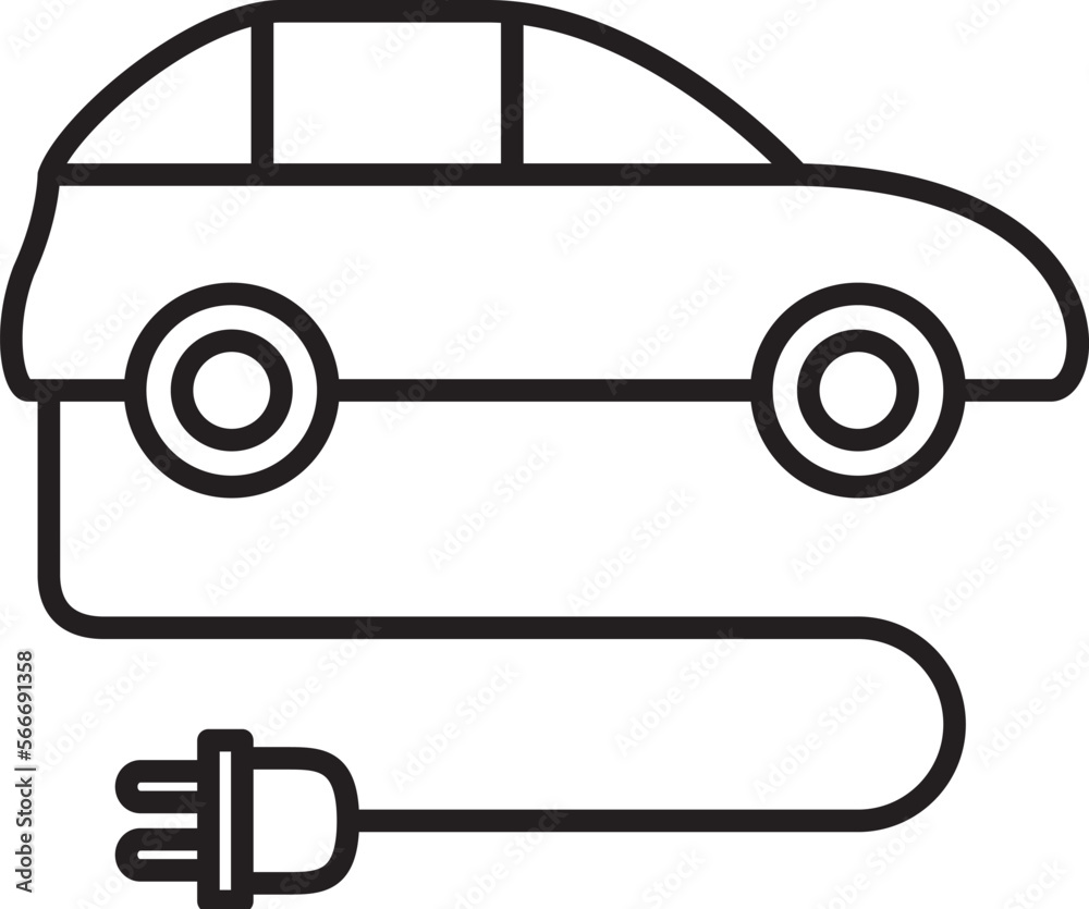 electric car icon electric car icon