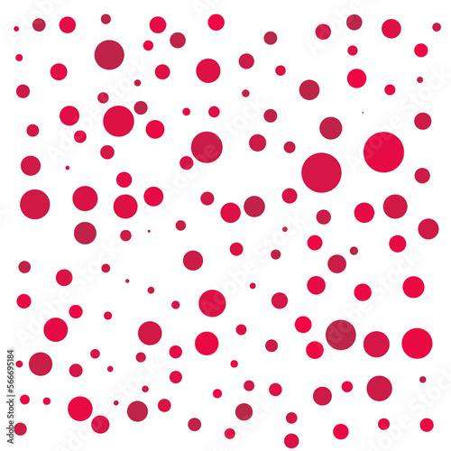 Viva magenta colored dots pattern on white background
