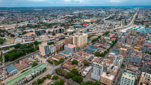 aerial view of the haven of peace  city of Dar es Salaam