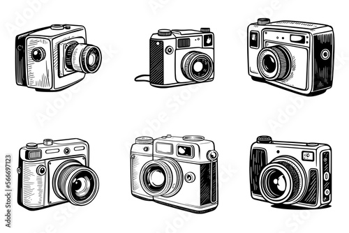 Set of compact cameras