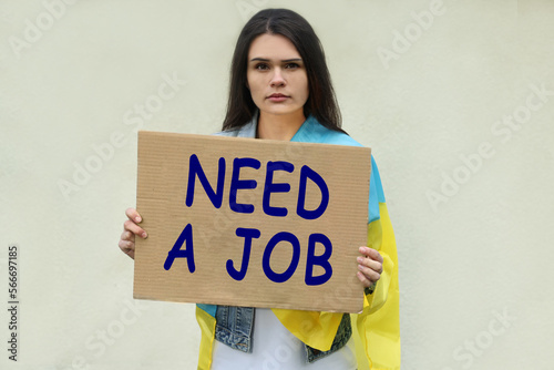 Fotografia Unemployed due to war